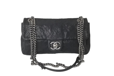CHANEL シャネル マトラッセ チェーンショルダーバック キャビアスキン 25cm シール 15番台 美品 中古 60064