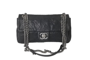 CHANEL シャネル マトラッセ チェーンショルダーバック キャビアスキン 25cm シール 15番台 美品 中古 60064