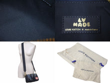 Load image into Gallery viewer, 極美品 LOUIS VUITTON ルイヴィトン ハンドバッグ 2WAY ショルダー NIGO キーポル XS ネイビー モノグラムデニム レザー M81011 中古 60069