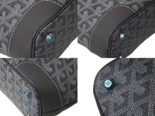 Load image into Gallery viewer, GOYARD ゴヤール ハンドバッグ ベルーガPM グレー ゴヤールディンキャンバス レザー 美品 中古 60071