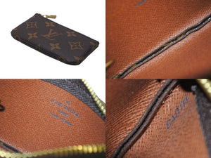新品同様品 LOUIS VUITTON ルイ ヴィトン コインケース ポシェット クレ M62650 モノグラムキャンバス ブラウン 中古 60075