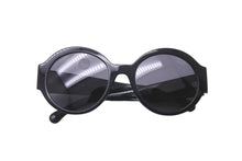 Load image into Gallery viewer, CHANEL シャネル サングラス ラウンド型 ブランドロゴ入り 5410-A 54□21 140 プラスチック ブラック シルバー金具 美品 中古 60079