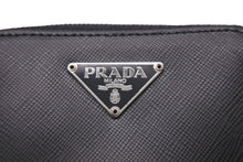 画像をギャラリービューアに読み込む, 極美品 PRADA プラダ M682A トライアングルロゴ ６連キー サフィアーノレザー シルバー ブラック金具 中古 60081 