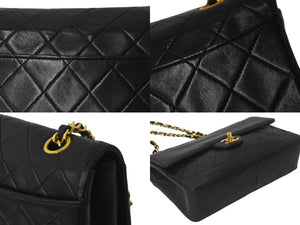 CHANEL シャネル チェーンショルダーバッグ マトラッセ23 ポーチ付き 1番台 ラムスキン ラック ゴールド金具 美品 中古 60102