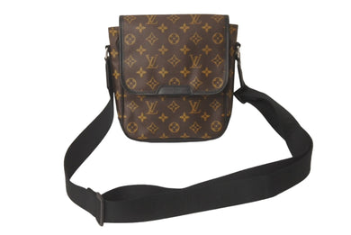 極美品 LOUIS VUITTON ルイヴィトン ショルダーバッグ マカサー バスPM モノグラムキャンバス M56717 中古 60110