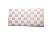 Load image into Gallery viewer, LOUIS VUITTON ルイヴィトン 長財布 ポルトフォイユ サラ モノグラム N61735 ダミエアズール イニシャル入り 美品 中古 60114