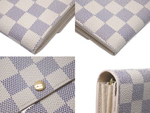 Load image into Gallery viewer, LOUIS VUITTON ルイヴィトン 長財布 ポルトフォイユ サラ モノグラム N61735 ダミエアズール イニシャル入り 美品 中古 60114