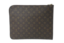 Load image into Gallery viewer, LOUIS VUITTON ルイヴィトン クラッチバッグ ポッシュドキュマン モノグラムキャンバス ブラウン M53456 美品 中古 60121