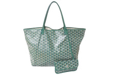 Load image into Gallery viewer, GOYARD ゴヤール トートバッグ サン・ルイGM STLOUIGMLTY09CL09P PVCコーティングキャンバス グリーン 良品 中古 60125