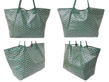 Load image into Gallery viewer, GOYARD ゴヤール トートバッグ サン・ルイGM STLOUIGMLTY09CL09P PVCコーティングキャンバス グリーン 良品 中古 60125