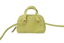Load image into Gallery viewer, LOEWE ロエベ アマソナ 2WAY マイクロミニ ハンドバッグ ショルダーバッグ ポーチ ライムグリーン 美品 中古 60129
