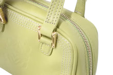 Load image into Gallery viewer, LOEWE ロエベ アマソナ 2WAY マイクロミニ ハンドバッグ ショルダーバッグ ポーチ ライムグリーン 美品 中古 60129