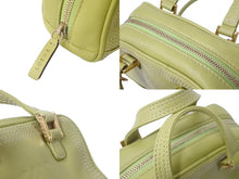 Load image into Gallery viewer, LOEWE ロエベ アマソナ 2WAY マイクロミニ ハンドバッグ ショルダーバッグ ポーチ ライムグリーン 美品 中古 60129