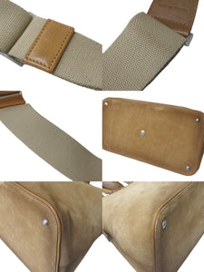 激レア Maison Margiela メゾンマルジェラ ボストンバッグ 2WAYショルダー 5AC ボリード型 17SS ブラウン 牛革 S55WI0019 ヴィンテージ加工 美品 中古 60132