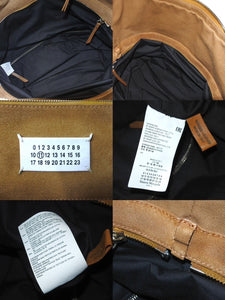 激レア Maison Margiela メゾンマルジェラ ボストンバッグ 2WAYショルダー 5AC ボリード型 17SS ブラウン 牛革 S55WI0019 ヴィンテージ加工 美品 中古 60132