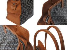 画像をギャラリービューアに読み込む, GOYARD ゴヤール トートバッグ アーディPM ヘリンボーン柄 ロゴ マーカージュ ブラック ブラウン 美品 中古 60140