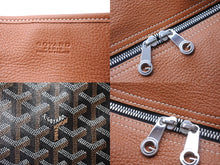 画像をギャラリービューアに読み込む, GOYARD ゴヤール トートバッグ アーディPM ヘリンボーン柄 ロゴ マーカージュ ブラック ブラウン 美品 中古 60140