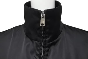 極美品 PRADA プラダ 21AW Re-Nylon ギャバジン ジャケット ポーチ付き ブラック ポリアミド サイズ36 291831 中古 60142