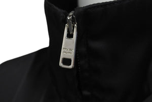 極美品 PRADA プラダ 21AW Re-Nylon ギャバジン ジャケット ポーチ付き ブラック ポリアミド サイズ36 291831 中古 60142