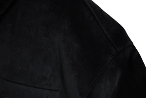 PRADA プラダ 長袖 シャツ ジャケット 23SS ベルベット トライアングルロゴ ブラック サイズS SC657 良品 中古 60156