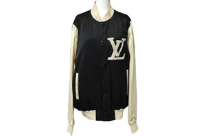 LOUIS VUITTON ルイヴィトン 10SS スタジアムジャケット RM101M MQBS11ST6 レーヨン シルク サイズ52 良品 中古 60159