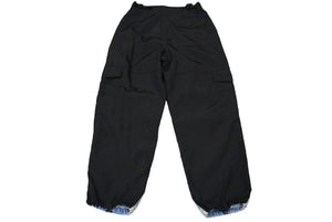 Alexander Wang アレキサンダーワン ジョガーパンツ ボトム デニム コットン ナイロン ブラック インディゴ 26 美品 中古 60164 