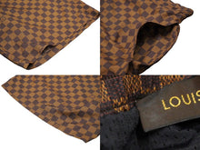 Load image into Gallery viewer, LOUIS VUITTON ルイヴィトン ダミエ スイムショーツ ブラウン ゴールド金具 ナイロン系 サイズXL 中古 60165