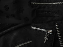 Load image into Gallery viewer, CHROMEHEARTS クロムハーツ ジムバッグ ハンドバッグ セメタリークロスパッチ レザー シルバー925 ブラック 美品 中古 60166