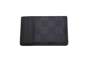 LOUIS VUITTON ルイヴィトン カードケース ネオ ポルトカルト ブラック ダミエグラフィット N62666 美品 中古 60175