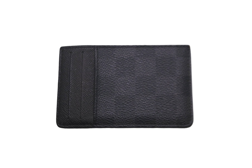 LOUIS VUITTON ルイヴィトン カードケース ネオ ポルトカルト ブラック ダミエグラフィット N62666 美品 中古 60175