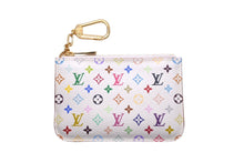 Load image into Gallery viewer, 極美品 LOUIS VUITTON ルイヴィトン コインケース ポシェットクレ 村上隆 モノグラムマルチカラー ホワイト M93734 中古 60176