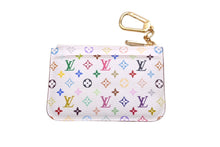 Load image into Gallery viewer, 極美品 LOUIS VUITTON ルイヴィトン コインケース ポシェットクレ 村上隆 モノグラムマルチカラー ホワイト M93734 中古 60176