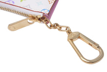 Load image into Gallery viewer, 極美品 LOUIS VUITTON ルイヴィトン コインケース ポシェットクレ 村上隆 モノグラムマルチカラー ホワイト M93734 中古 60176