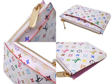 Load image into Gallery viewer, 極美品 LOUIS VUITTON ルイヴィトン コインケース ポシェットクレ 村上隆 モノグラムマルチカラー ホワイト M93734 中古 60176