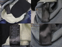 Load image into Gallery viewer, 極美品 BALENCIAGA バレンシアガ レイヤード ワイドジーンズ デニムパンツ カモフラージュ 21FW ダメージ加工 ブルー サイズL 661609 TDW14 中古 60185