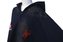Load image into Gallery viewer, 新品同様 BALENCIAGA バレンシアガ エンブロイダリージップアップフーディ サイズ4 ネイビー 720425 TNVK7 4100 中古 60187