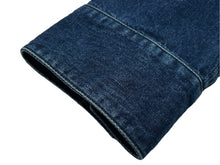 Load image into Gallery viewer, 極美品 CHROME HEARTS クロムハーツ デニム長袖シャツ LOOSE ENDS ブルー デニム クロスパッチ シルバー金具 サイズXL 中古 60191