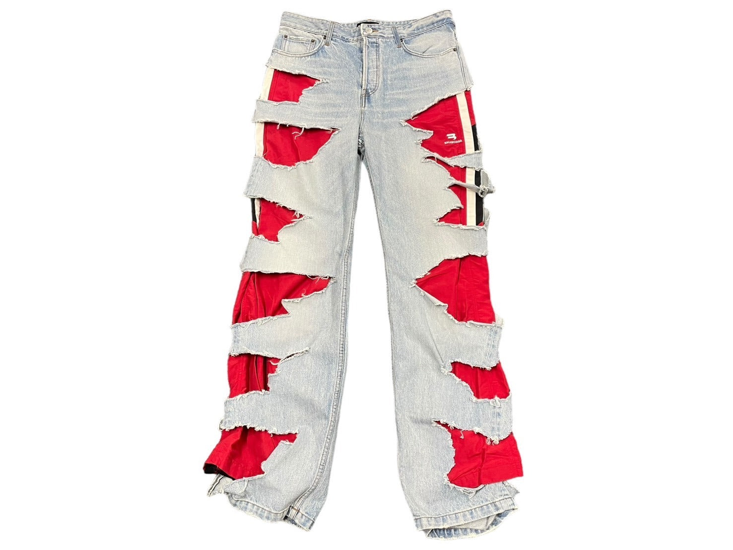VETEMENTS BALENCIAGA ダメージデニム BALENCIAGA Distressed jeans | NET-A-PORTER