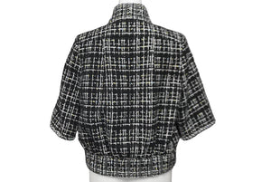 極美品 CHANEL シャネル ツイード ジャケット マルチカラー ブラック P61326V46414 ココボタン ココマーク サイズ34 中古 60197