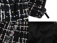 Load image into Gallery viewer, 極美品 CHANEL シャネル ツイード ジャケット マルチカラー ブラック P61326V46414 ココボタン ココマーク サイズ34 中古 60197