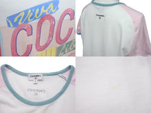 Load image into Gallery viewer, CHANEL シャネル 半袖Ｔシャツ ココキューバ ココマーク ピンク ホワイト P55821K07323 サイズS 美品 中古 60200