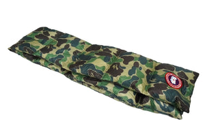 極美品 CANADA GOOSE カナダグース × A Bathing Ape アベイシングエイプ コラボ マフラー 7299MBC ナイロン グリーン 中古 60231