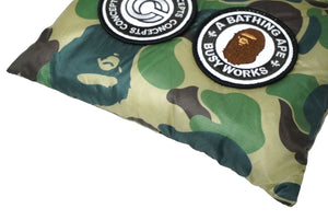 極美品 CANADA GOOSE カナダグース × A Bathing Ape アベイシングエイプ コラボ マフラー 7299MBC ナイロン グリーン 中古 60231
