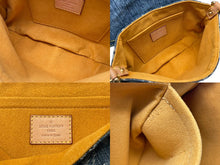 Load image into Gallery viewer, LOUIS VUITTON ルイヴィトン モノグラムデニム ミニ プリ―ティ ワンショルダーバッグ ブルー M95050 ロゴ 美品 中古 60241