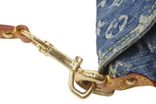 Load image into Gallery viewer, LOUIS VUITTON ルイヴィトン モノグラムデニム ミニ プリ―ティ ワンショルダーバッグ ブルー M95050 ロゴ 美品 中古 60241