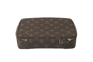 極美品 LOUIS VUITTON ルイ ヴィトン ジュエリーケース ポッシュ モンテカルロ M47350 モノグラムキャンバス ブラウン 中古 60244