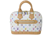 Load image into Gallery viewer, LOUIS VUITTON ルイヴィトン モノグラムマルチカラー アルマ ハンドバッグ 村上隆 ホワイト M92647 ブロン 良品 中古 60259