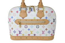 Load image into Gallery viewer, LOUIS VUITTON ルイヴィトン モノグラムマルチカラー アルマ ハンドバッグ 村上隆 ホワイト M92647 ブロン 良品 中古 60259