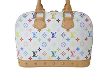 Load image into Gallery viewer, LOUIS VUITTON ルイヴィトン モノグラムマルチカラー アルマ ハンドバッグ 村上隆 ホワイト M92647 ブロン 良品 中古 60259