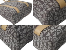 Load image into Gallery viewer, Christian Dior クリスチャンディオール トートバッグ トロッター柄 D金具 キャンバス レザー ブラウン ベージュ 良品 中古 60260